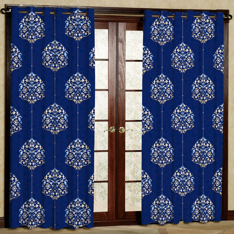 پرده مدل طرح دار هازان پانچی کد 4038 سایز 140x200 سانتی متر