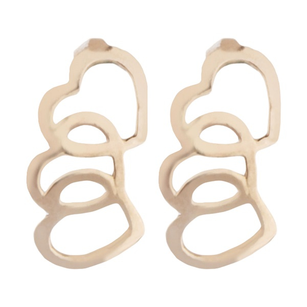 گوشواره طلا 18 عیار زنانه عدنان مدل D64