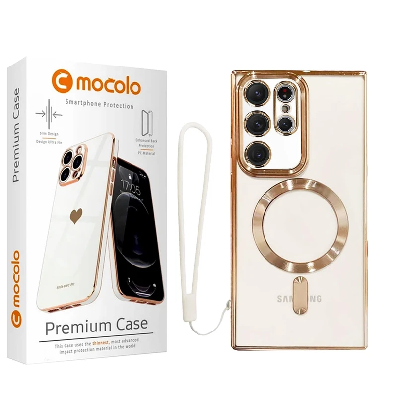 کاور موکولو مدل Magsafe Strap مناسب برای گوشی موبایل سامسونگ Galaxy S25 Ultra همراه با بند آویز