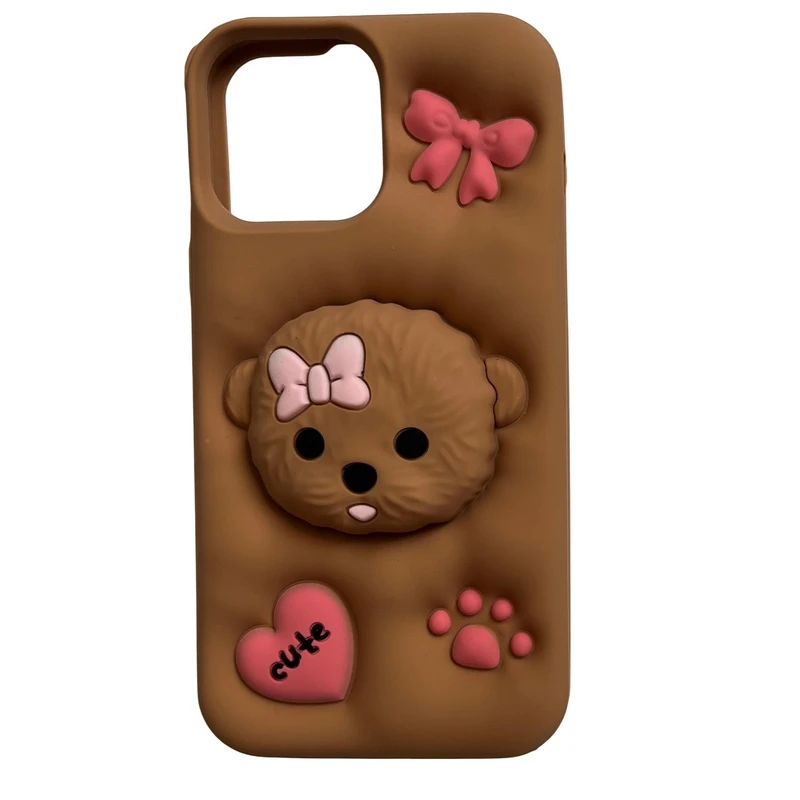 کاور مدل سیلیکونی طرح پودل کد 546 مناسب برای گوشی موبایل اپل iPhone 12 Pro Max / 13 Pro Max