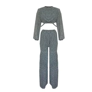 ست نیم تنه و شلوار زنانه مدل a1