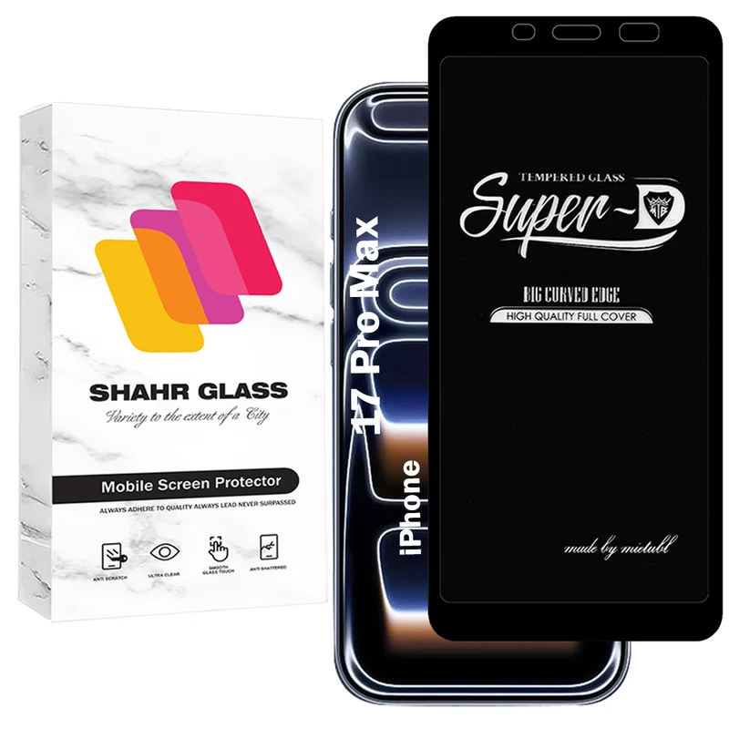 محافظ صفحه نمایش شهر گلس مدل SUPERDNSH مناسب برای گوشی موبایل اپل iPhone 17 Pro Max