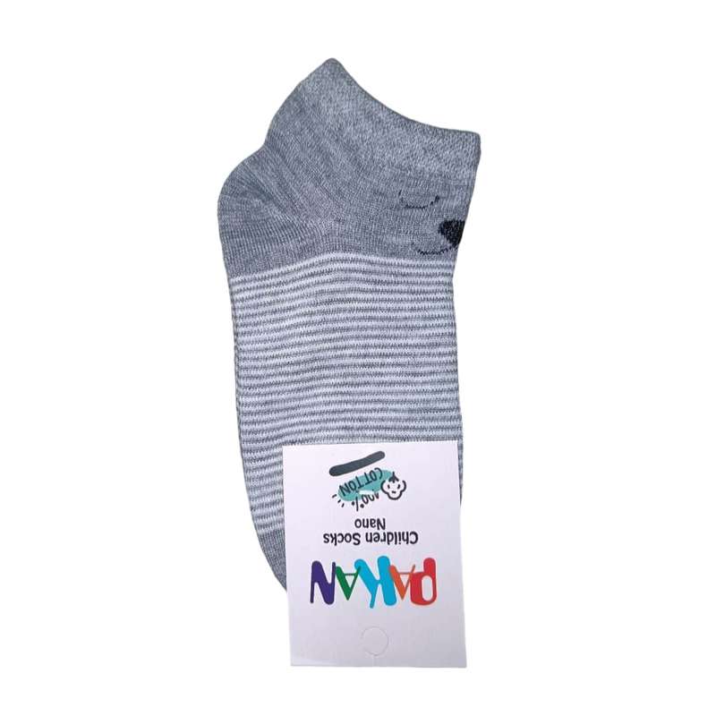 جوراب ساق کوتاه بچگانه مدل راه راه گربه