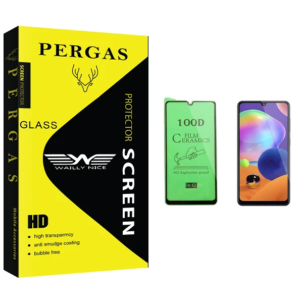 محافظ صفحه نمایش سرامیکی وایلی نایس مدل Pergas Glass مناسب برای گوشی موبایل سامسونگ Galaxy A31