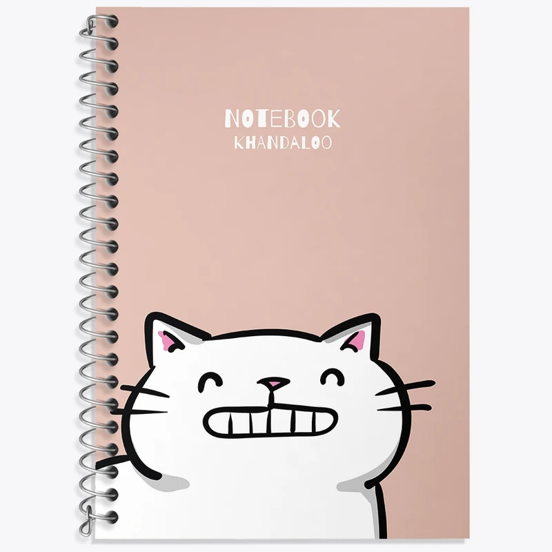 دفتر لغت 50 برگ خندالو طرح گربه بامزه کد N1401