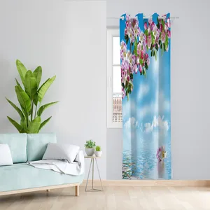 پرده طرح بهار مدل مخمل پانچی کد L 519 Z سایز 140x200 سانتی متر