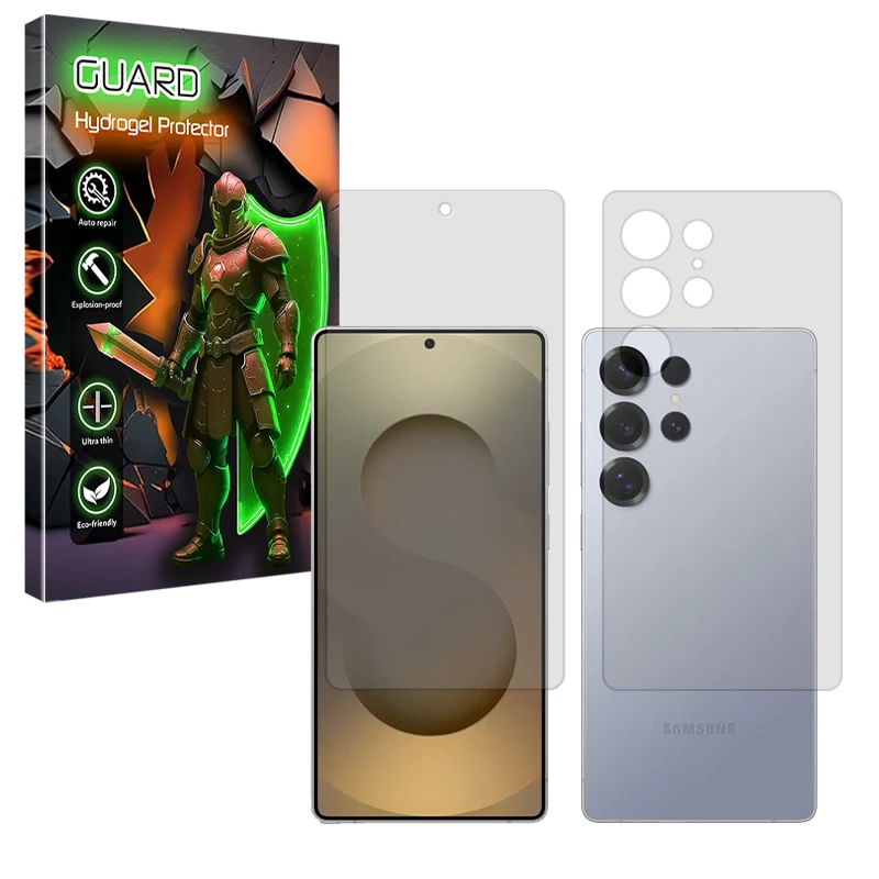 محافظ صفحه نمایش مات گارد مدل Tough مناسب برای گوشی موبایل سامسونگ Galaxy S25 Ultra به همراه محافظ پشت گوشی