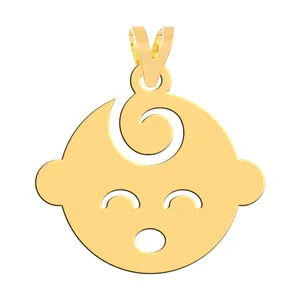 آویز گردنبند طلا 18 عیار زنانه فرشته مدل بچه   WNL-000619