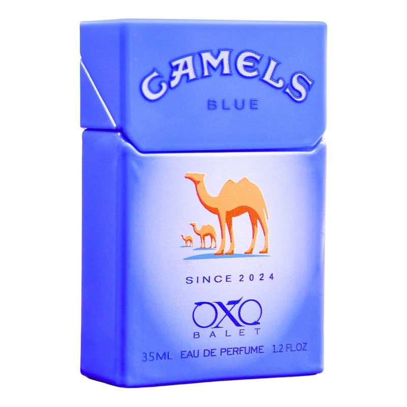 عطر جیبی مردانه اکس بالت مدل camels blue با رایحه خنک حجم 35 میلی‌لیتر