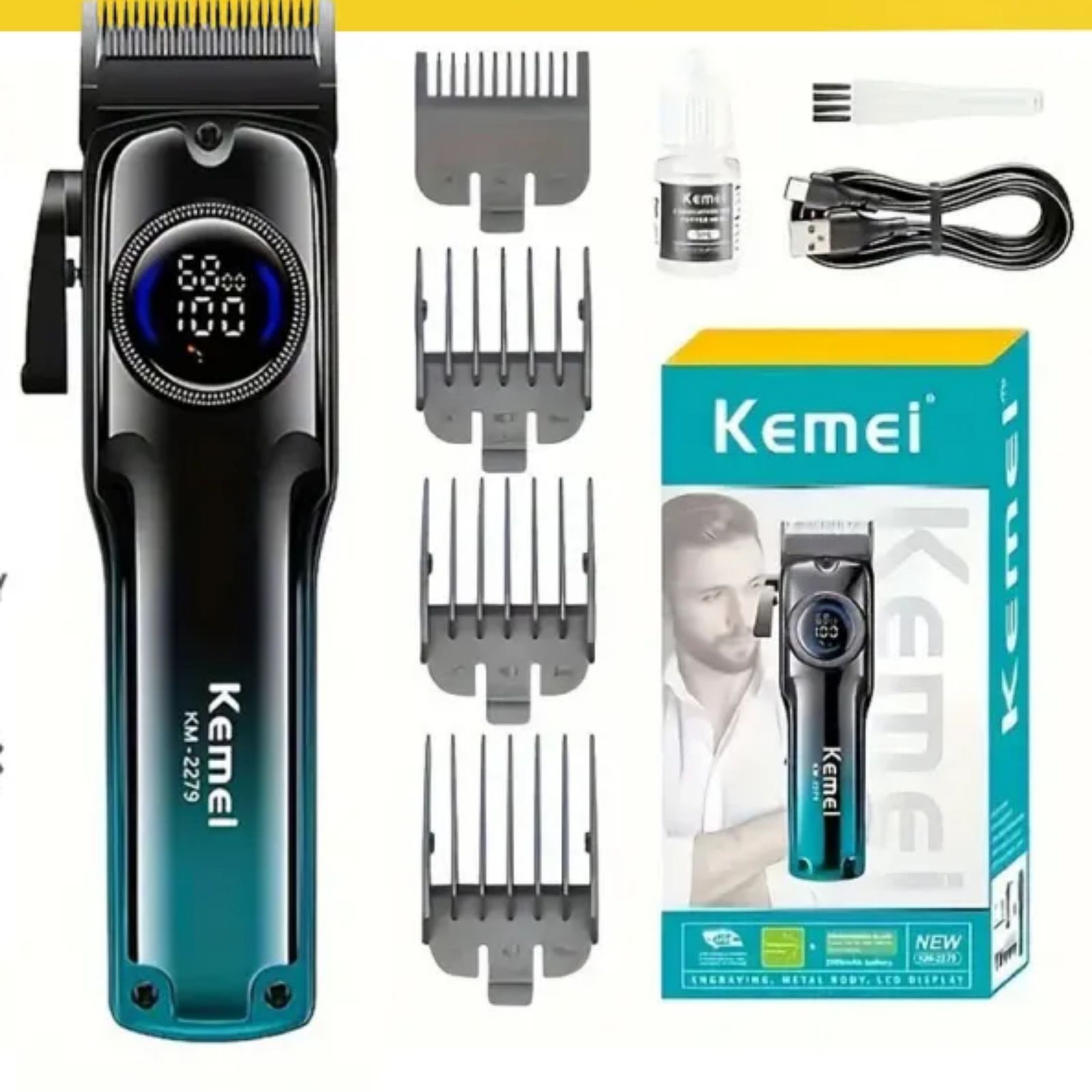 ماشین اصلاح موی سر و صورت کیمی مدل KM-2279 -  - 7