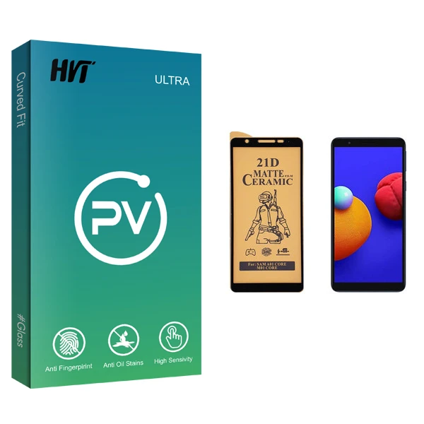محافظ صفحه نمایش سرامیکی اچ وی تی مدل PV glass مناسب برای گوشی موبایل سامسونگ Galaxy A01 Core