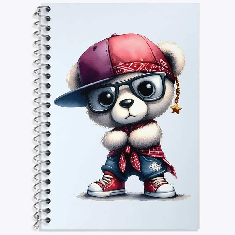 دفتر لغت 50 برگ خندالو طرح خرس بامزه کد F6193