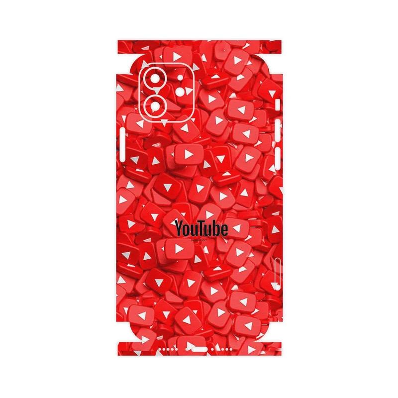 برچسب پوششی ماهوت مدل Youtube-FullSkin مناسب برای گوشی موبایل اپل iPhone 12