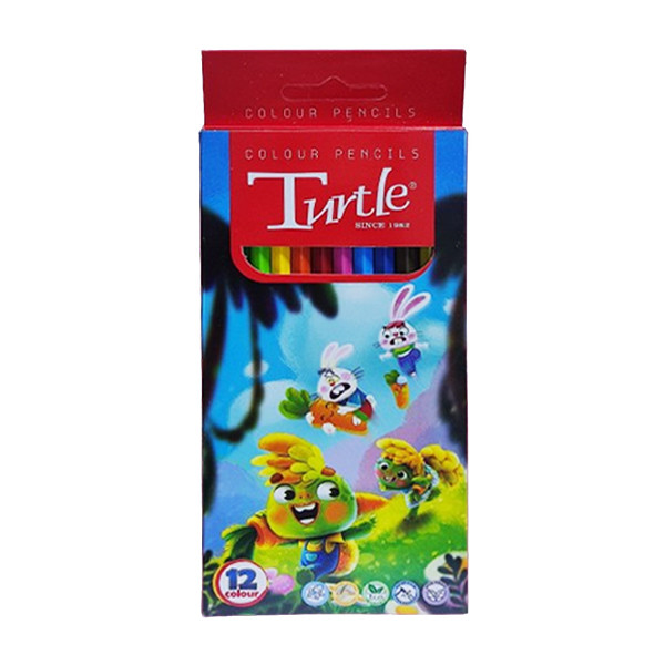 مداد رنگی 12 رنگ مدل لاک پشت برنده