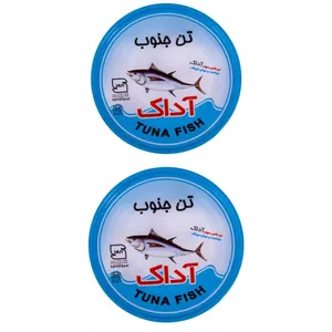 کنسرو ماهی تن در روغن گیاهی آداک - 180 گرم بسته 2 عددی