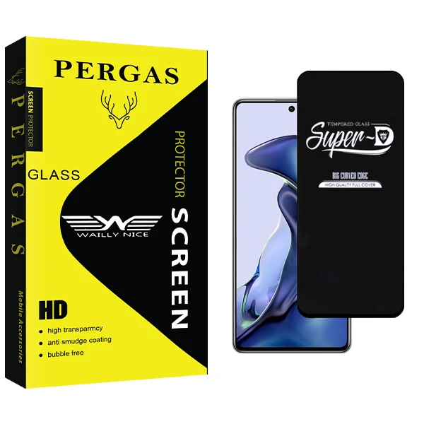 محافظ صفحه نمایش شیشه ای وایلی نایس مدل Pergas Glass SuperD مناسب برای گوشی موبایل شیائومی 11T 5G 21081111RG