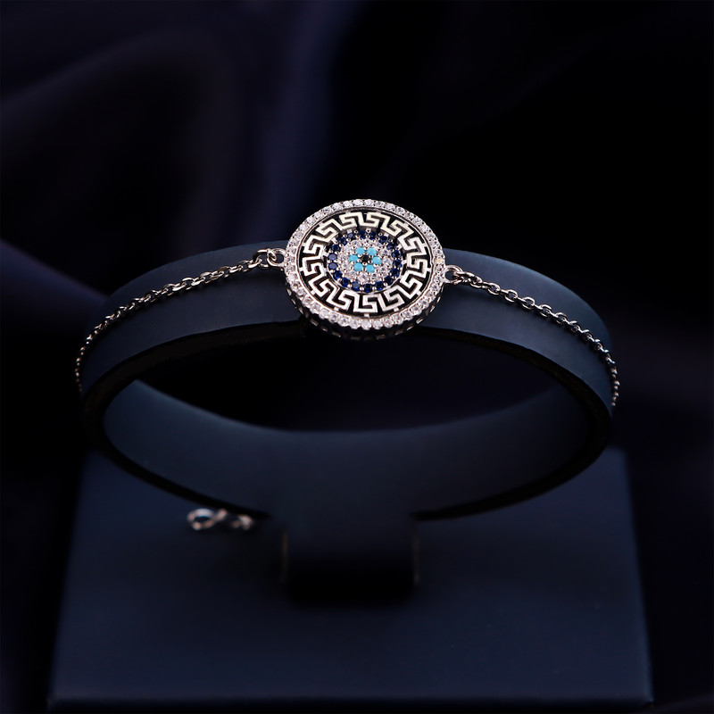 دستبند نقره زنانه جی تی ای مدل چشم نظر دستبند نقره زنانه جی تی ای مدل چشم نظر