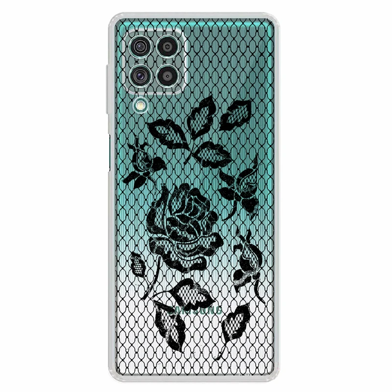 کاور مگافون طرح گل مدل C43-B مناسب برای گوشی موبایل سامسونگ Galaxy A22 4G 