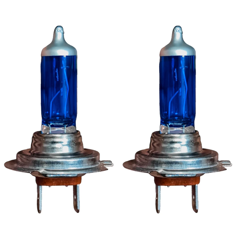 لامپ نور پایین و نور بالا چراغ جلو تک حالته بست یدک مدل یخی کد W221 پایه H7 مناسب برای مرسدس بنز S کلاس بسته ۲ عددی 