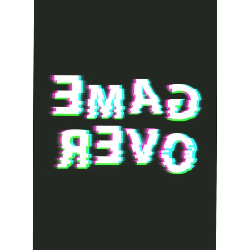 تابلو شاسی مدل Game Over مدل T1402