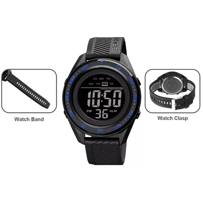 ساعت مچی دیجیتال اسکمی مدل 1638bkbu