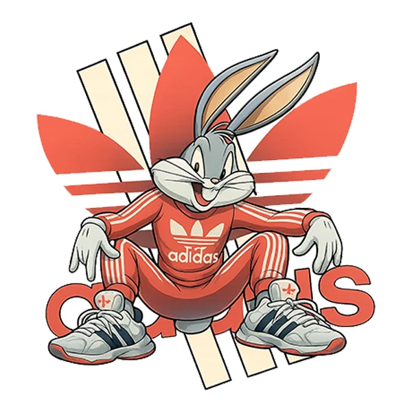  استیکر پارچه و لباس پاد آفرین طرح خرگوشی کد 4966