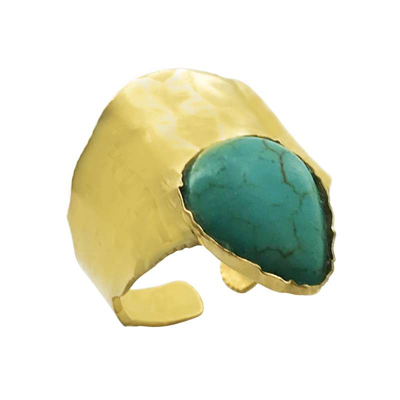 انگشتر زنانه گالری عزیزی  مدل فیروزه 15766