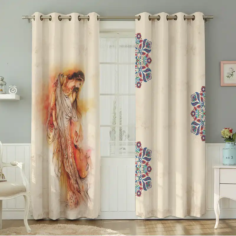 پرده نیروانا طرح مدرن مدل مخمل کد 8661 سایز 140×280 سانتی متر