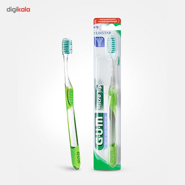 مسواک جی یو ام سری Micro Tip مدل Compact با برس متوسط