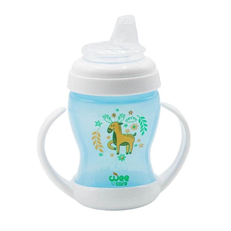 لیوان وی کر مدل سر سیلیکونی ارتجاعی latch طرح گوزن کد c706 گنجایش 180 میلی لیتر