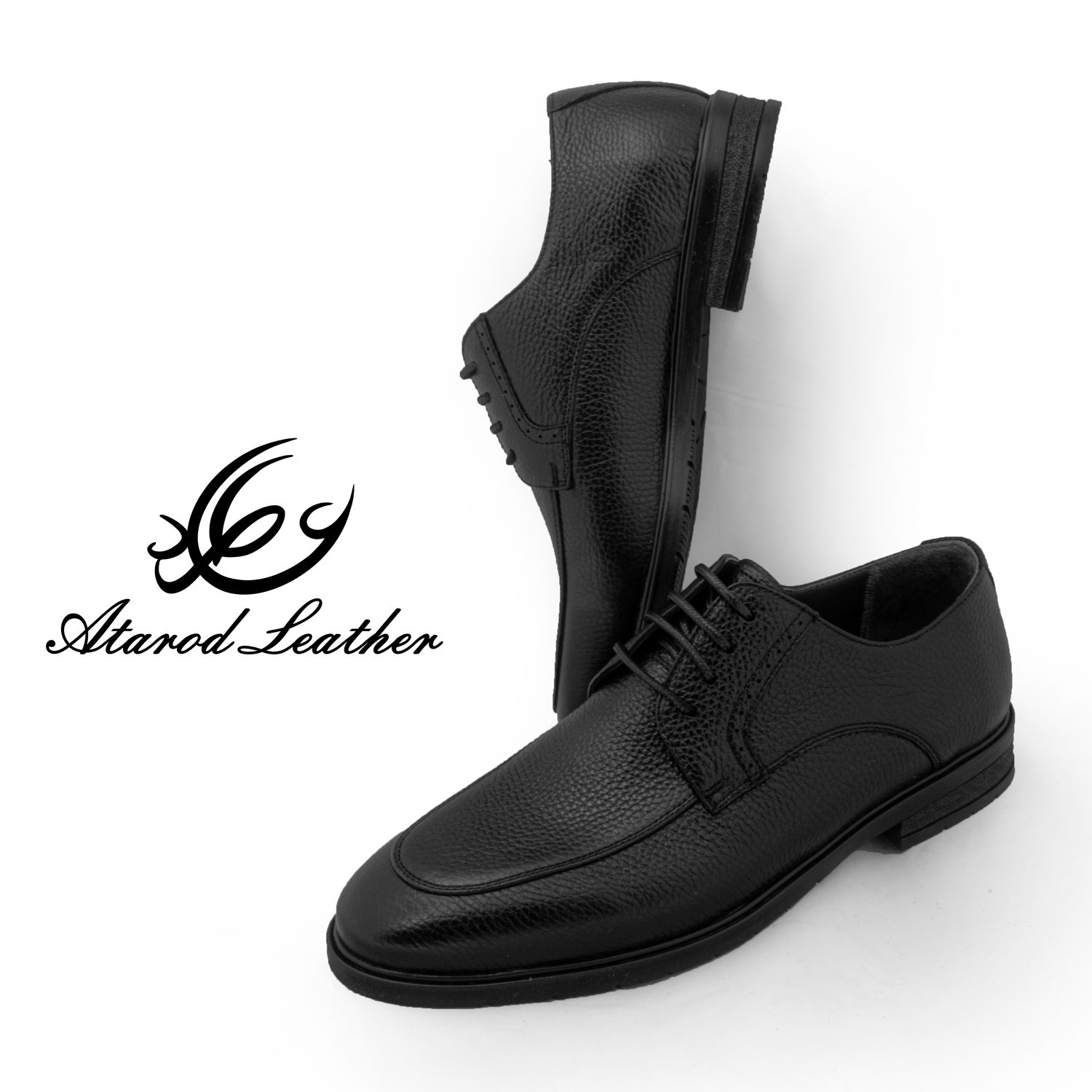 کفش مردانه چرم عطارد مدل چرم طبیعی کد SH288 -  - 3