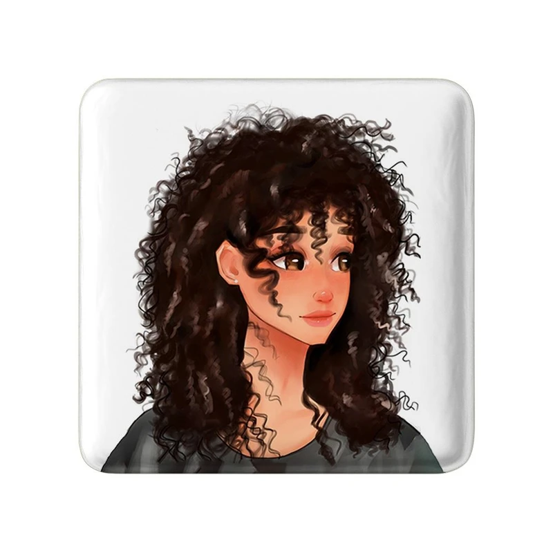 پیکسل خندالو مدل دختر مو فرفری کد 28802