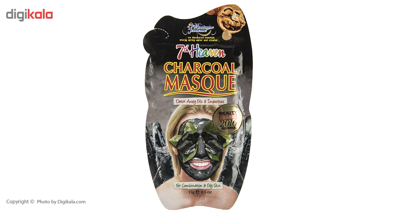 ماسک صورت مونته ژنه سری 7th Heaven مدل Charcoal حجم 15 میلی لیتر