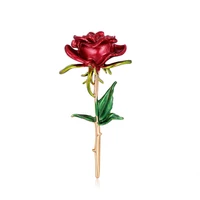 گل سینه زنانه مدل BIG ROSE کد 00595