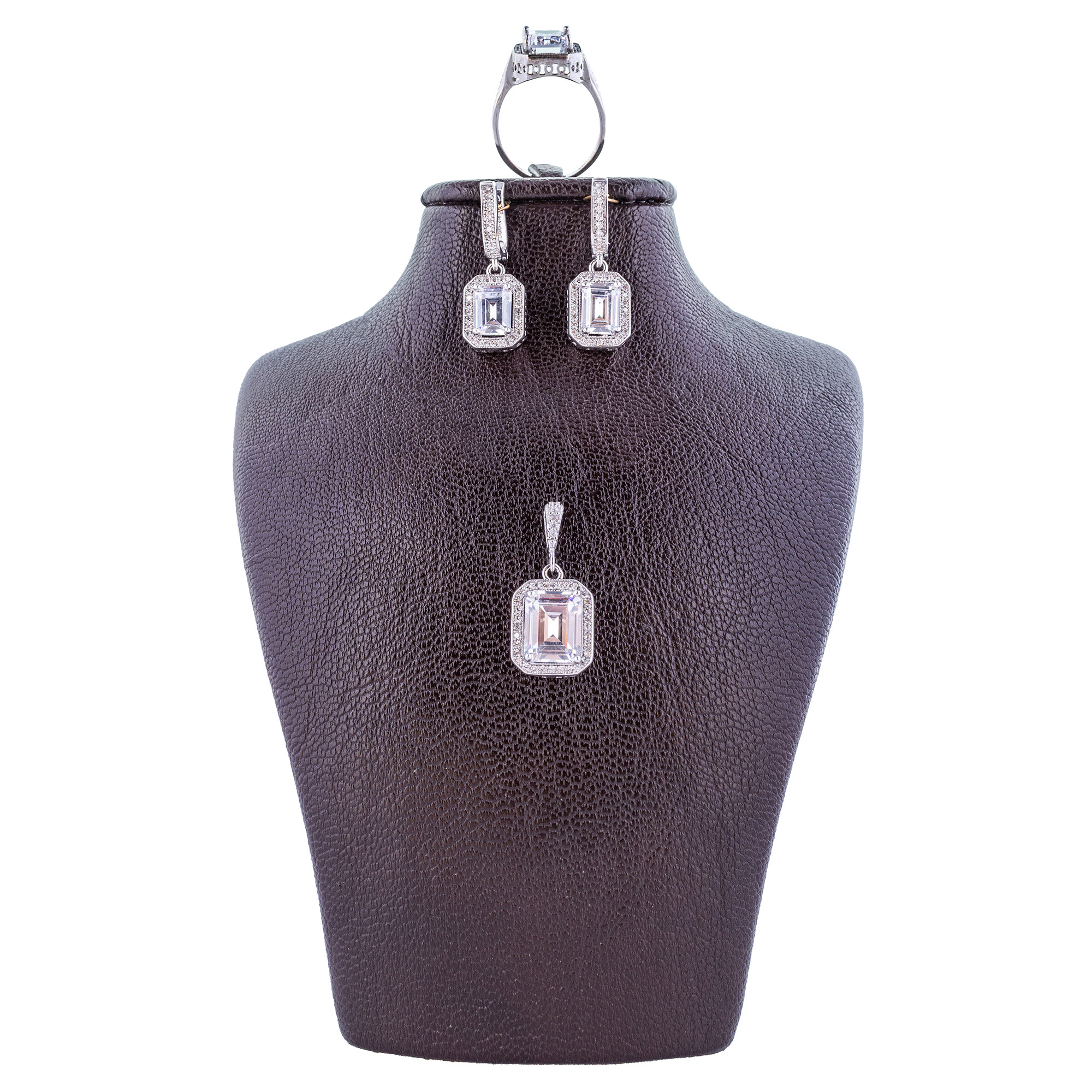 نیم ست نقره زنانه مدل AMT_N089