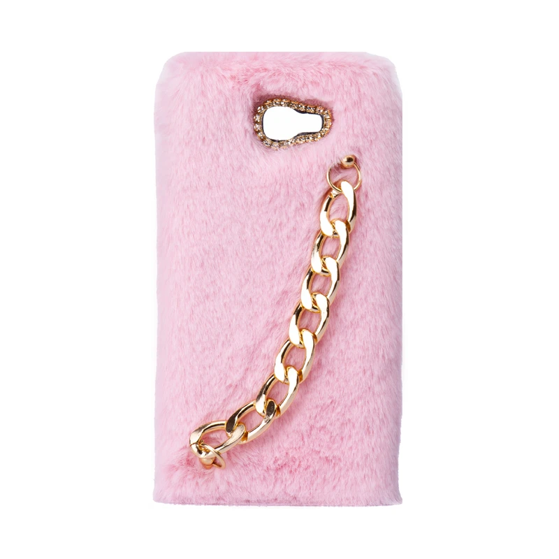 کاور طرح دخترانه دستبندی مدل خزدار پشمالو زنجیردار مناسب برای گوشی سامسونگ Galaxy A3 2017 / A320