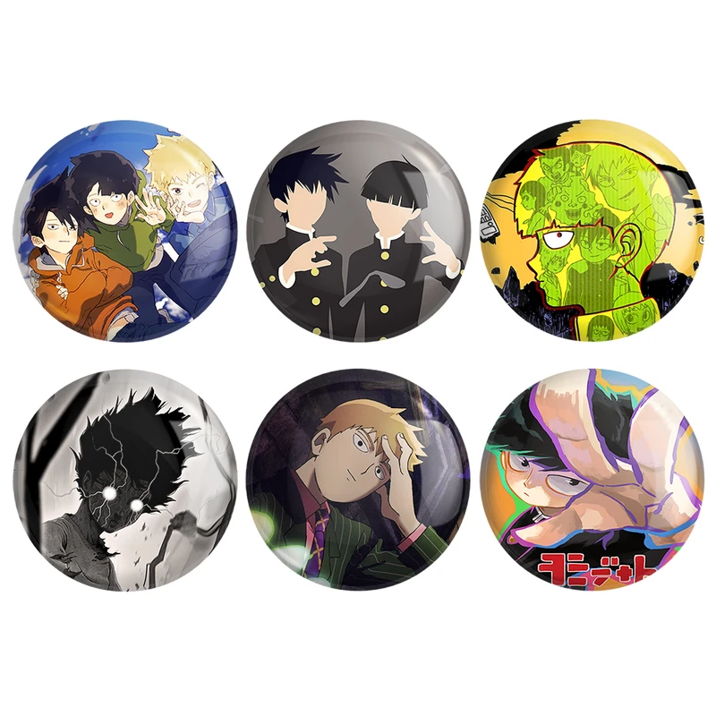 مگنت خندالو طرح انیمه موب سایکو Mob Psycho 100 کد 1539B مجموعه 6 عددی