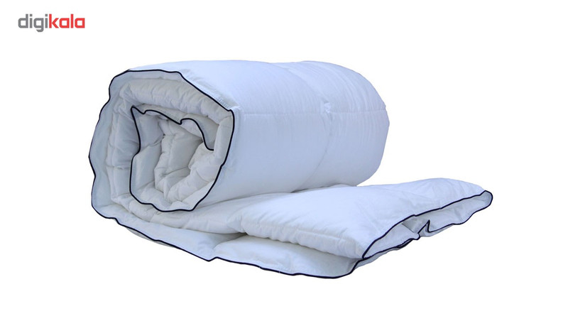 لحاف الیاف هالو ساده سفید فرما مدل F-HS-Quilt - یک نفره