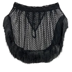 شورت زنانه مدل دامنی خال خالی