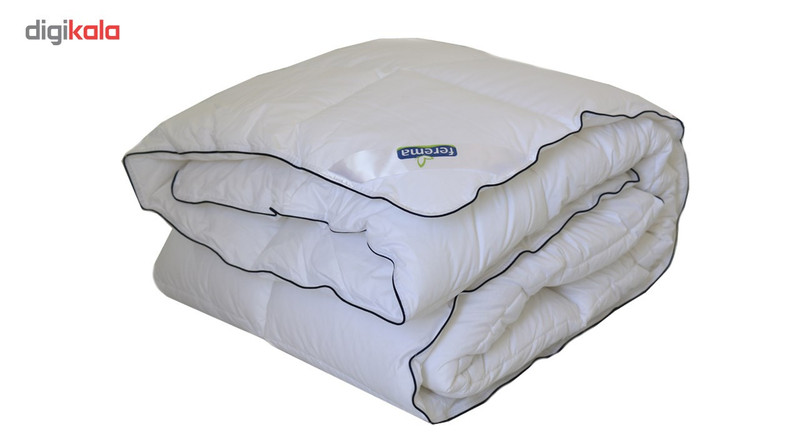 لحاف الیاف هالو ساده سفید فرما مدل F-HS-Quilt - یک نفره