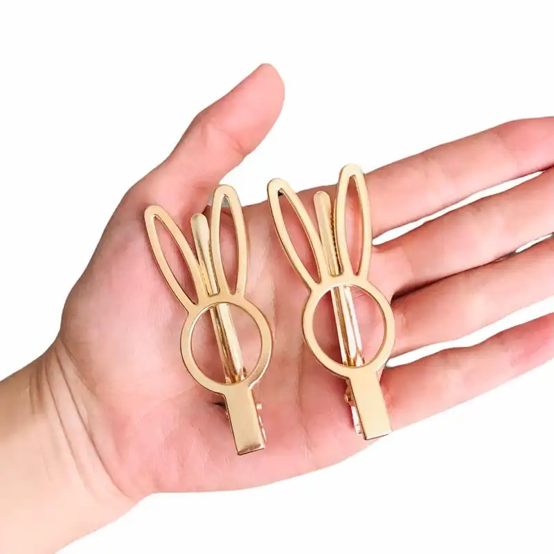 گیره مو دخترانه مدل خرگوشی کد 130 بسته 2 عددی