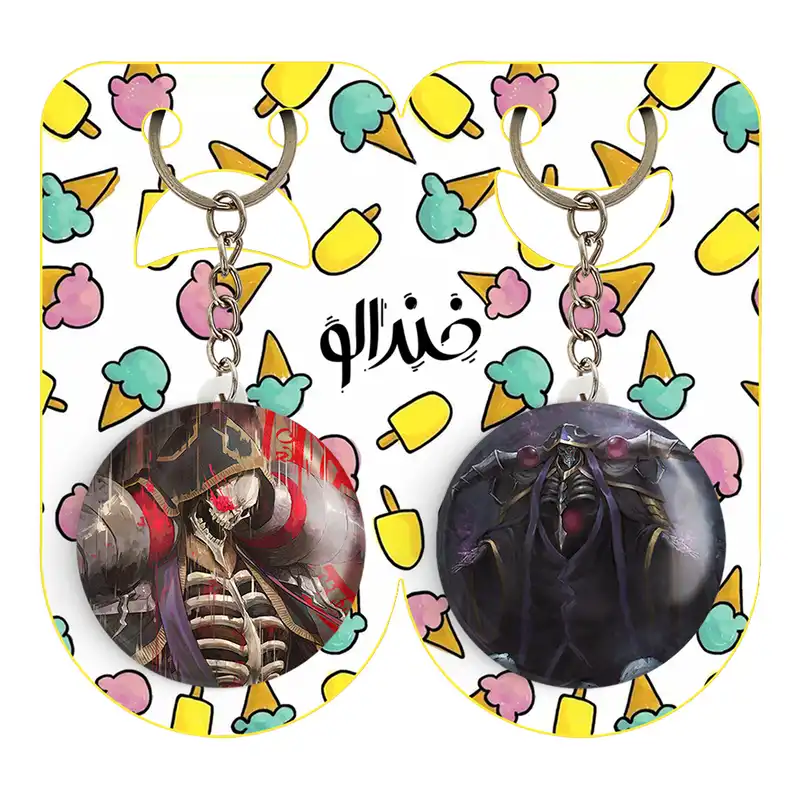 جاکلیدی خندالو مدل اینز ساما انیمه اورلرد کد 1832118327 مجموعه 2 عددی