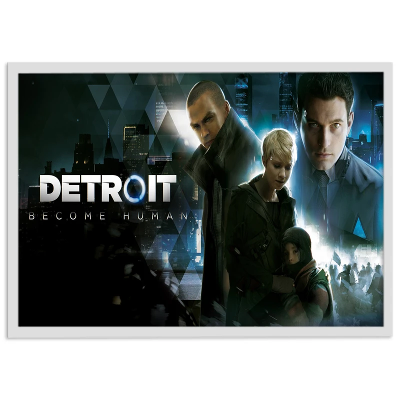 تابلو نوری بکلیت مدل طرح بازی گیم نت Detroit مدل چراغدار W-s1395