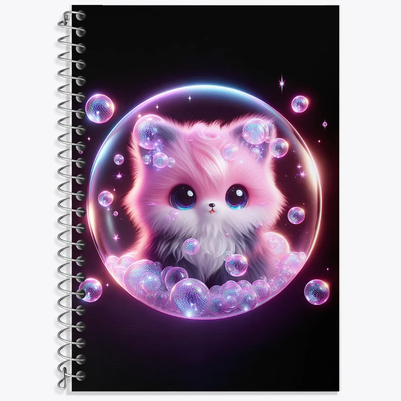 دفتر لغت 50 برگ خندالو طرح گربه بامزه کد F5493