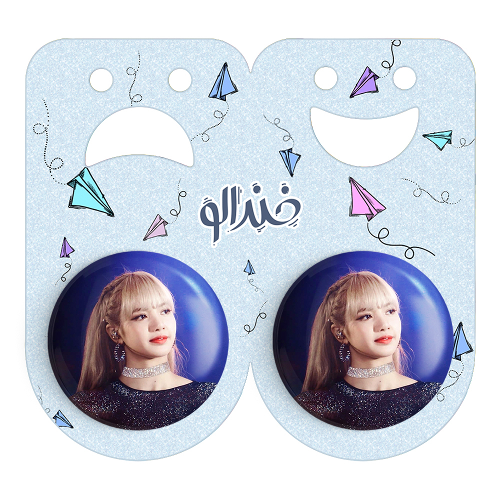 پیکسل خندالو مدل لیسا بلک پینک کد 14273 به همراه مگنت