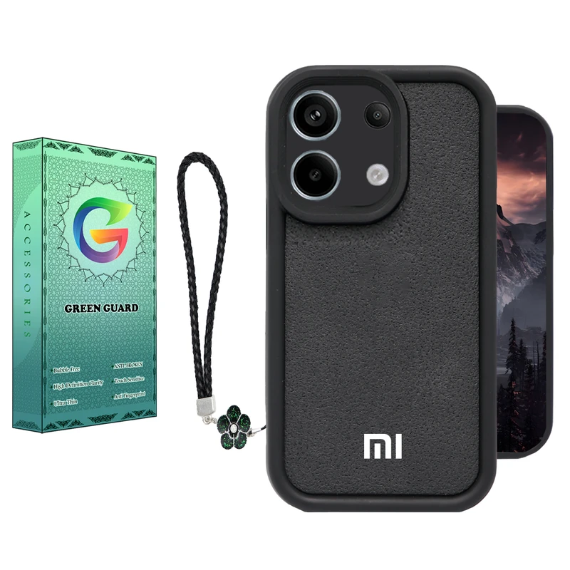 کاور گرین گارد مدل Leather-BAND 444 مناسب برای گوشی موبایل شیائومی Poco X6 / Redmi Note 13 Pro 5G به همراه بندآویز