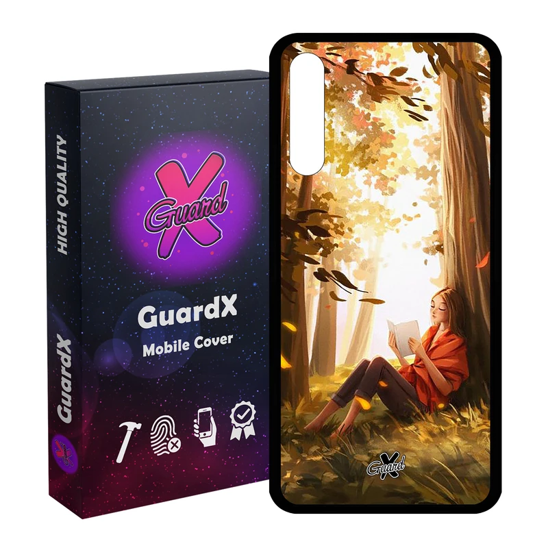 کاور گارد ایکس طرح دختر مدل Glass10276 مناسب برای گوشی موبایل هوآوی Y8P / P Smart S