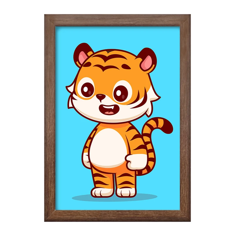 تابلو خندالو طرح حیوانات بامزه ببر کد 29706