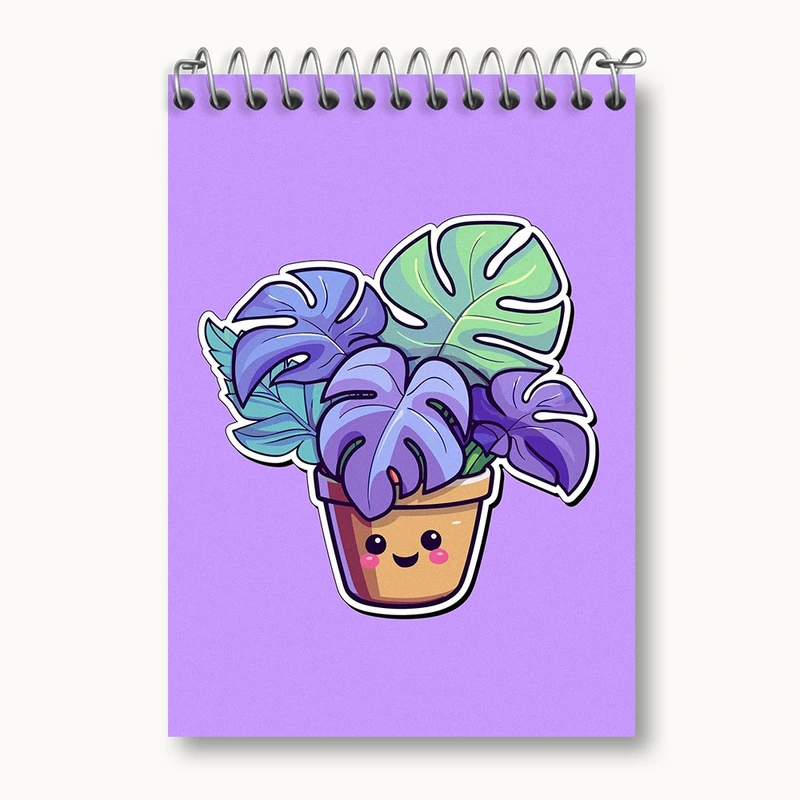 دفتر یادداشت 50 برگ خندالو مدل گل و گیاه کد 36615