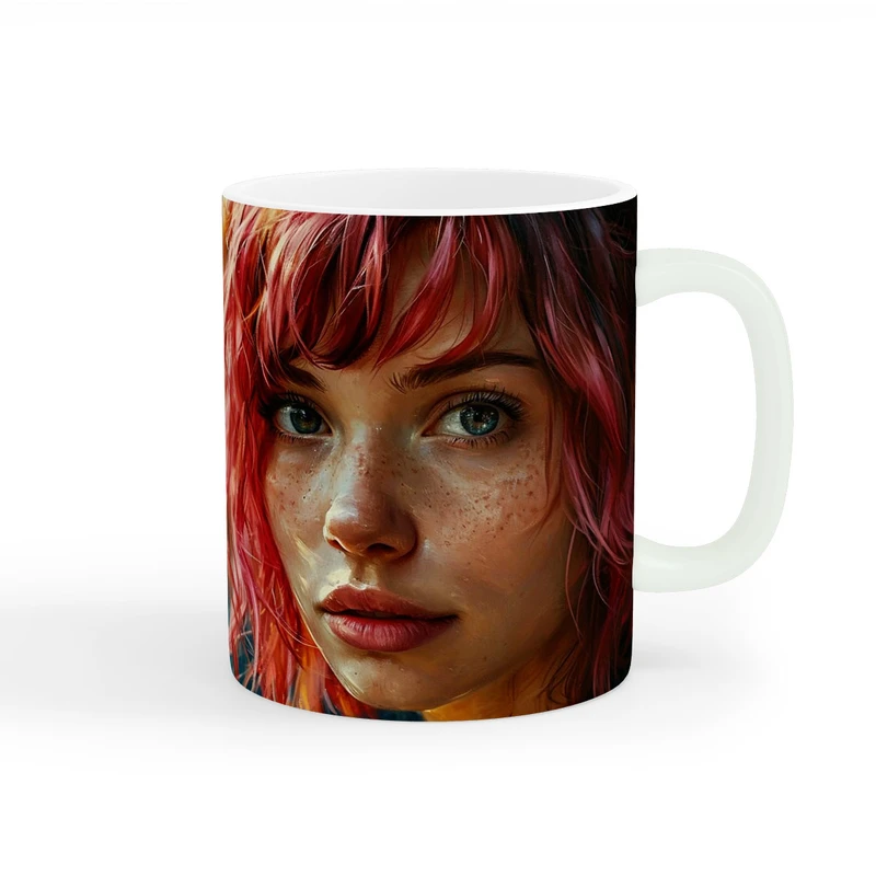 ماگ طرح دخترانه دوست داشتنی کد wall-8157